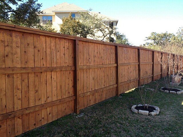 Wood fence