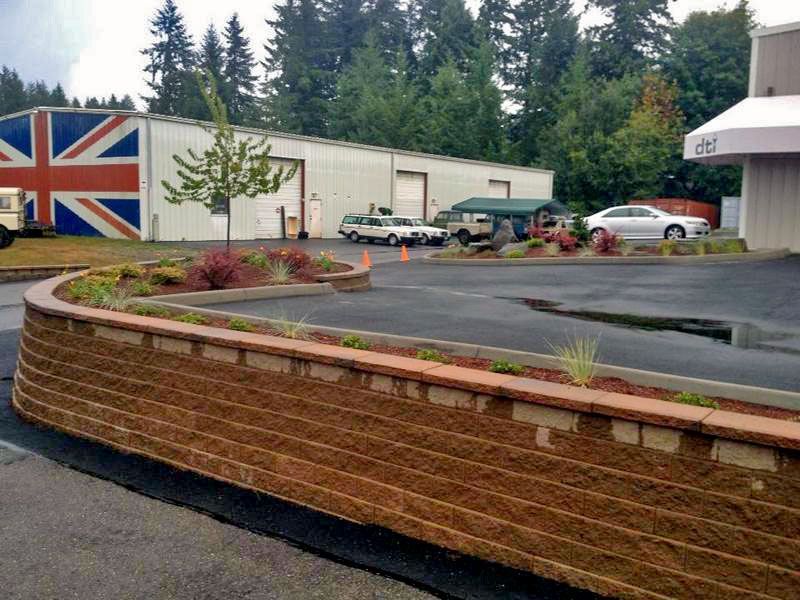 a building with a british flag on the side of it