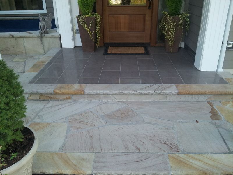 flagstone floor