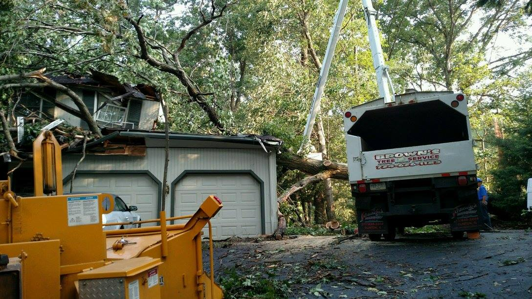 Storm damage clean up services