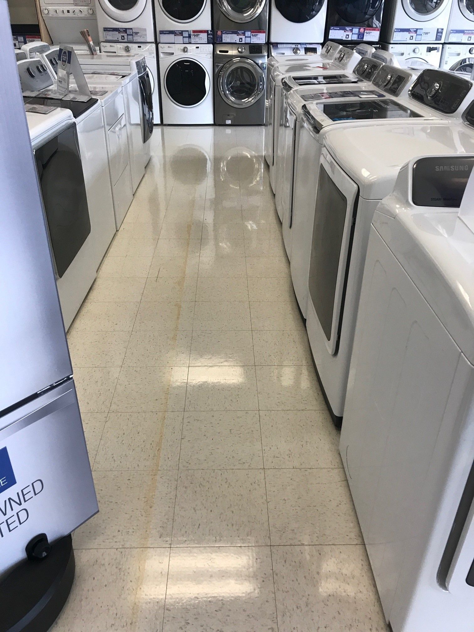 After floor cleaning