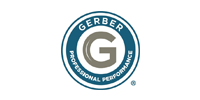 A logo for gerber professional performance is shown on a white background.
