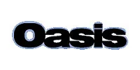 The word oasis is written in black on a white background.