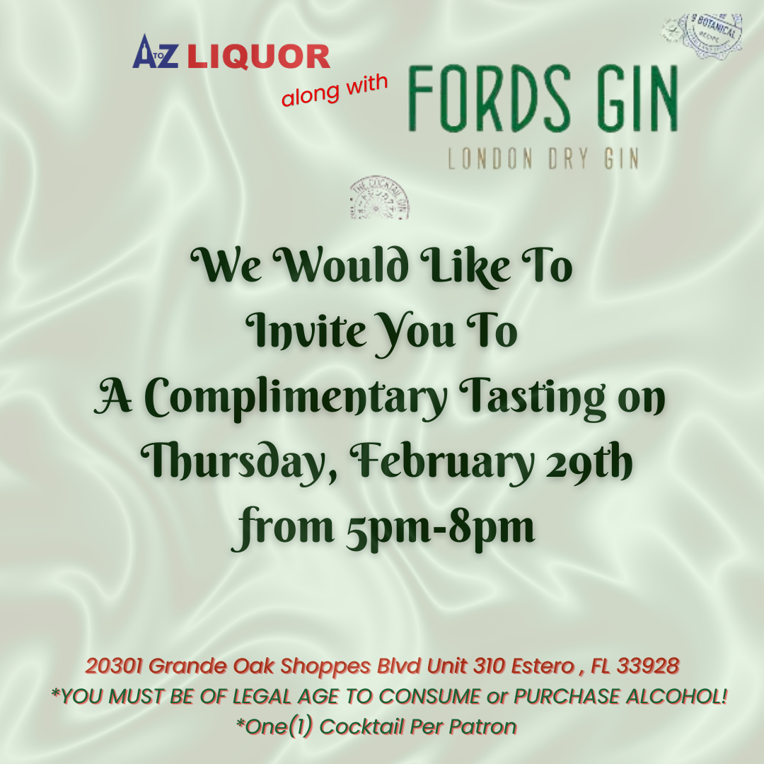 Events A to Z Liquor Grande Oaks Estero