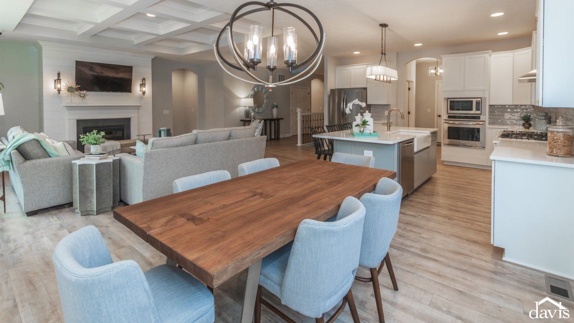 Dining area and kitchen