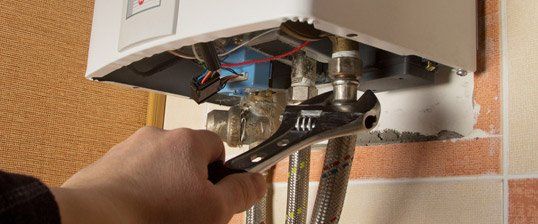 Bathroom water heater repair
