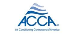 ACCA logo: Blue text and wave graphic, 