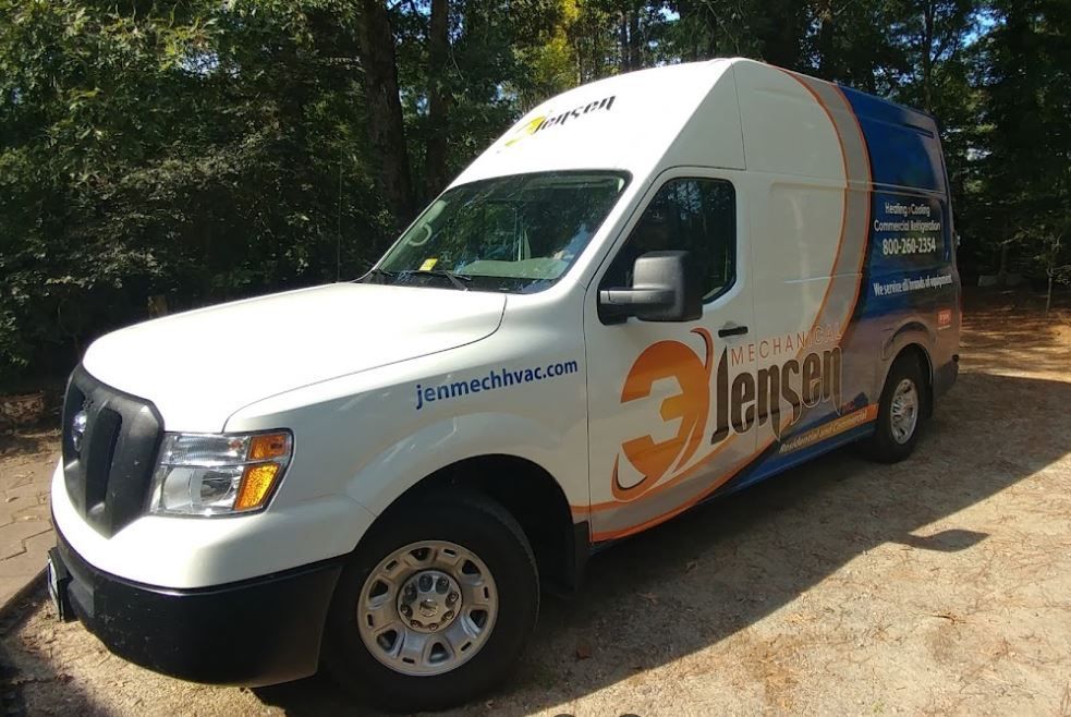 White service van with 