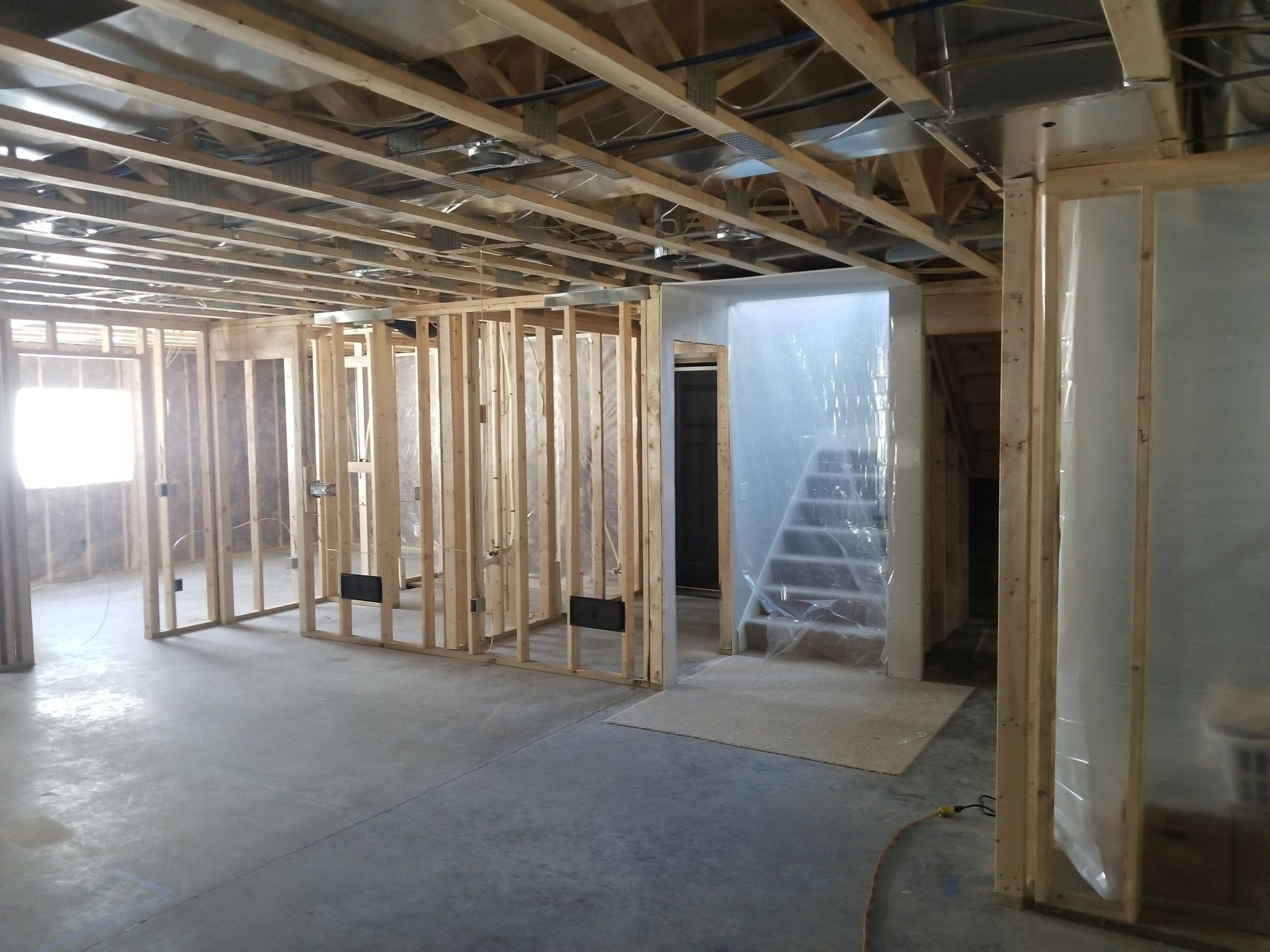 Before basement finishing