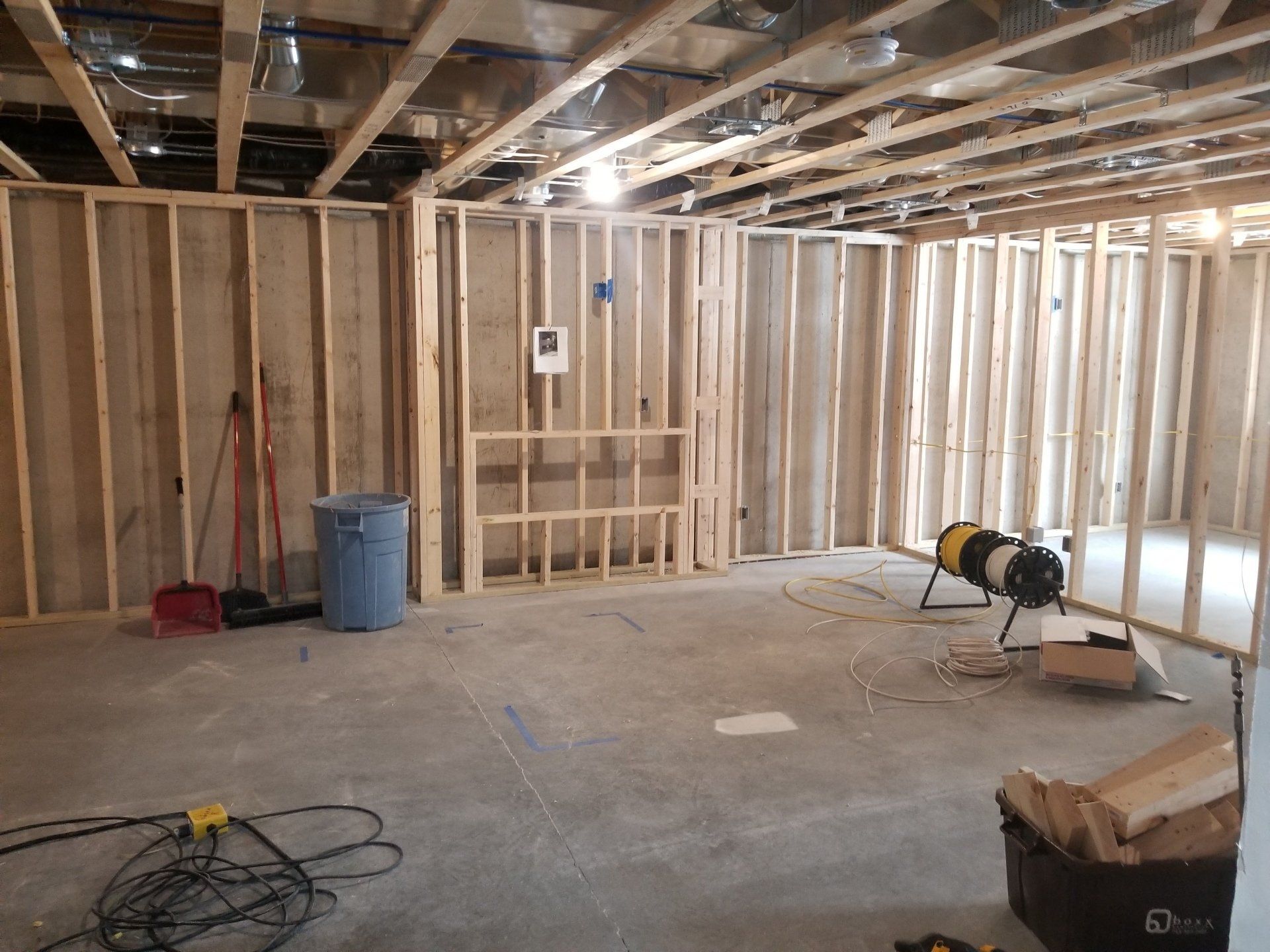 Basement finishing project