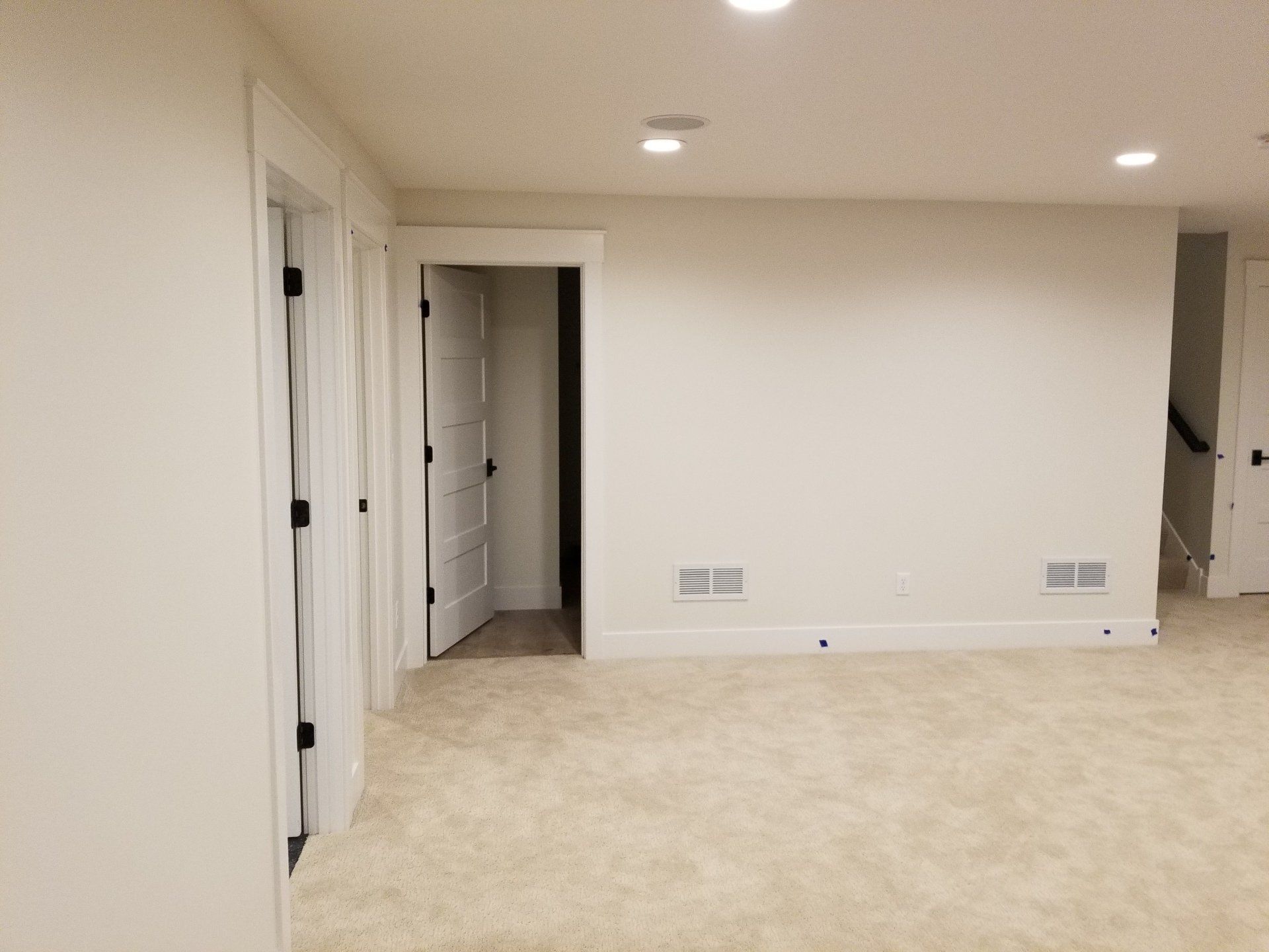 Finished basement design