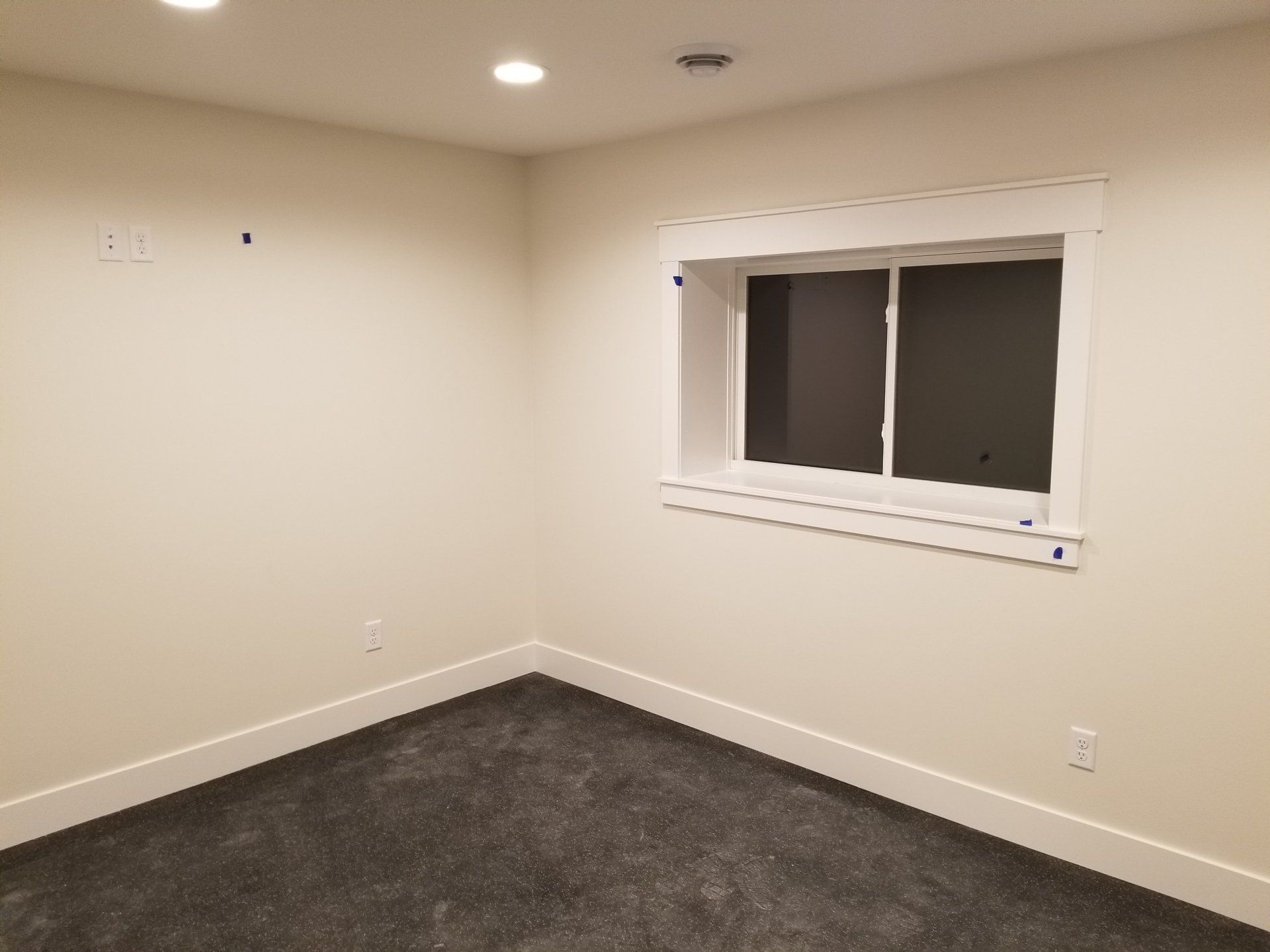 Finished basement design