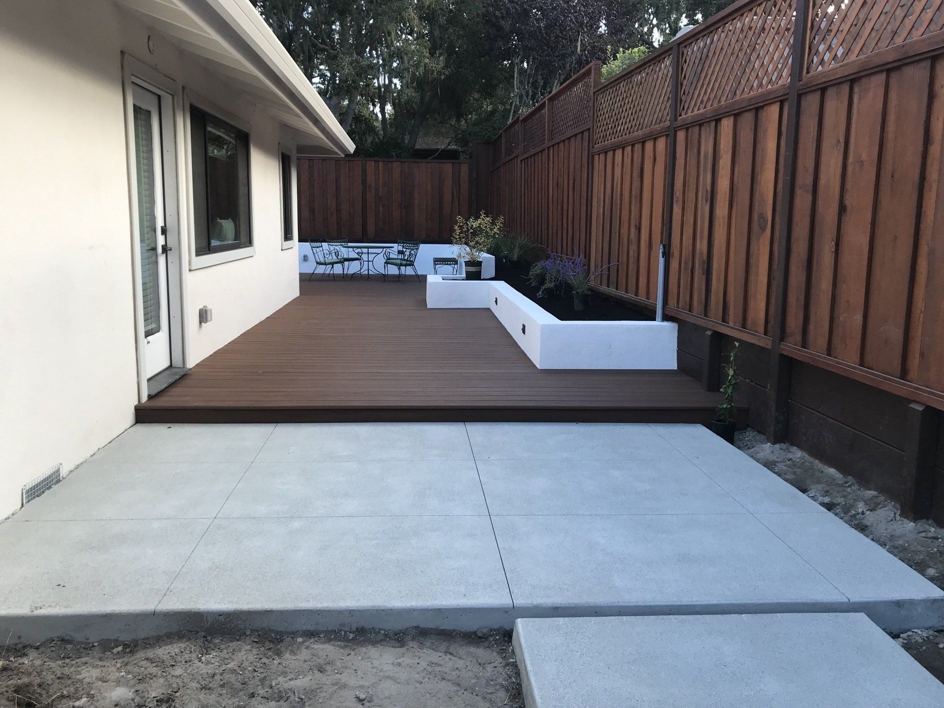 light gray cement floor