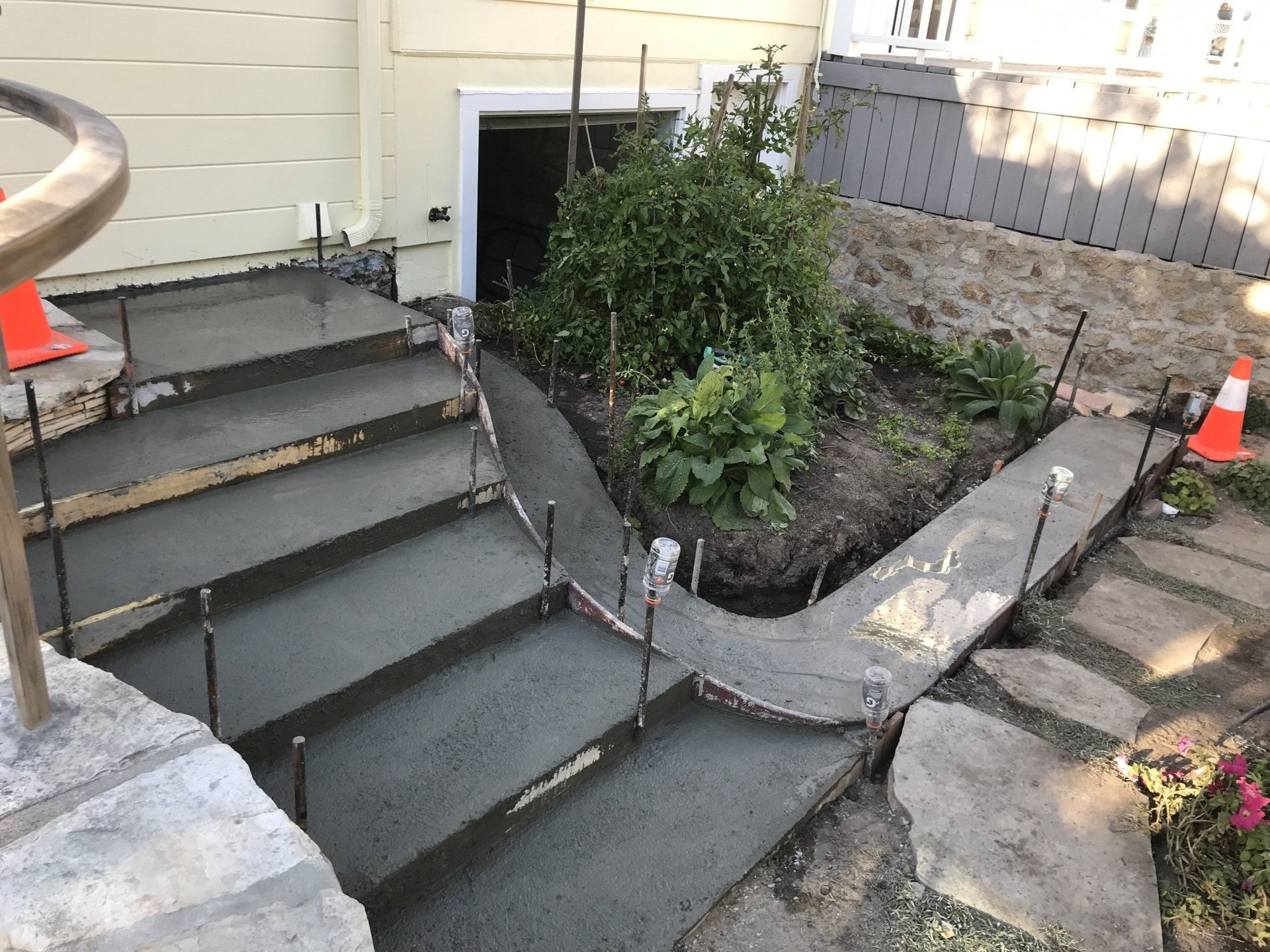 cement stairs