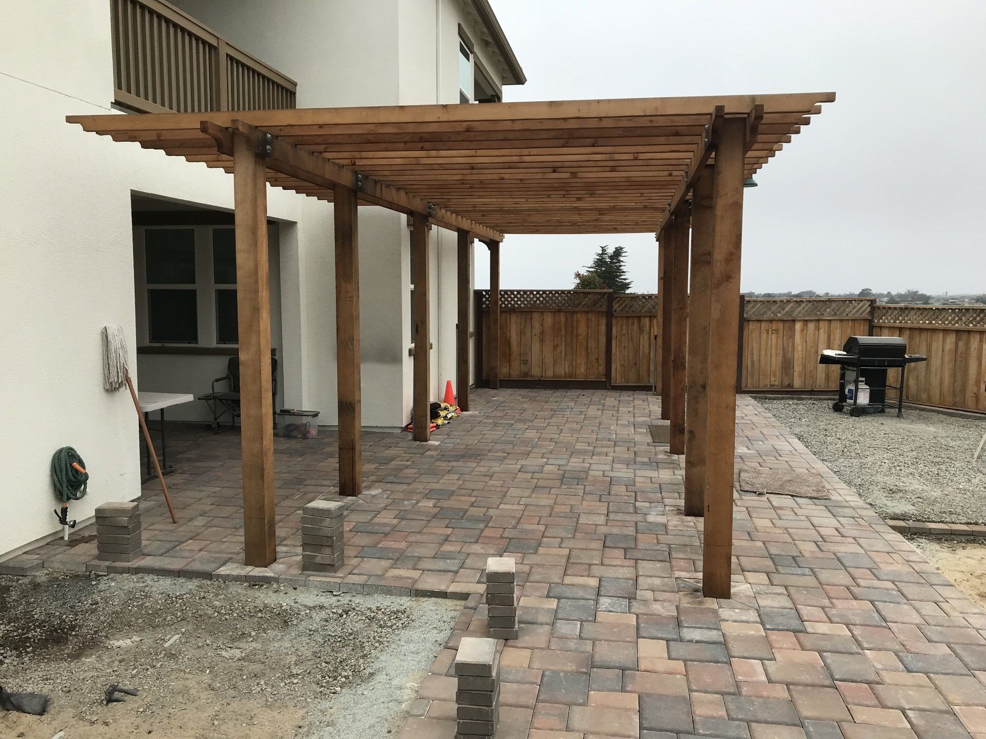 wooden pergola