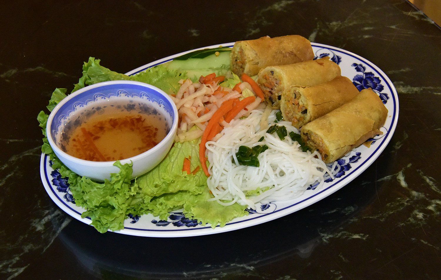 Delicious spring rolls