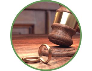 two rings and a gavel