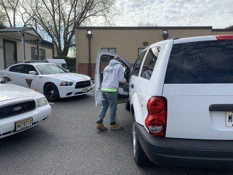 Disinfects Police Vehicles