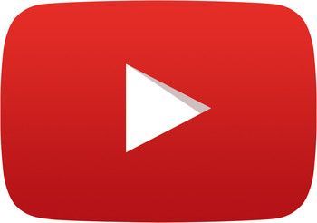 A red youtube icon with a white play button.