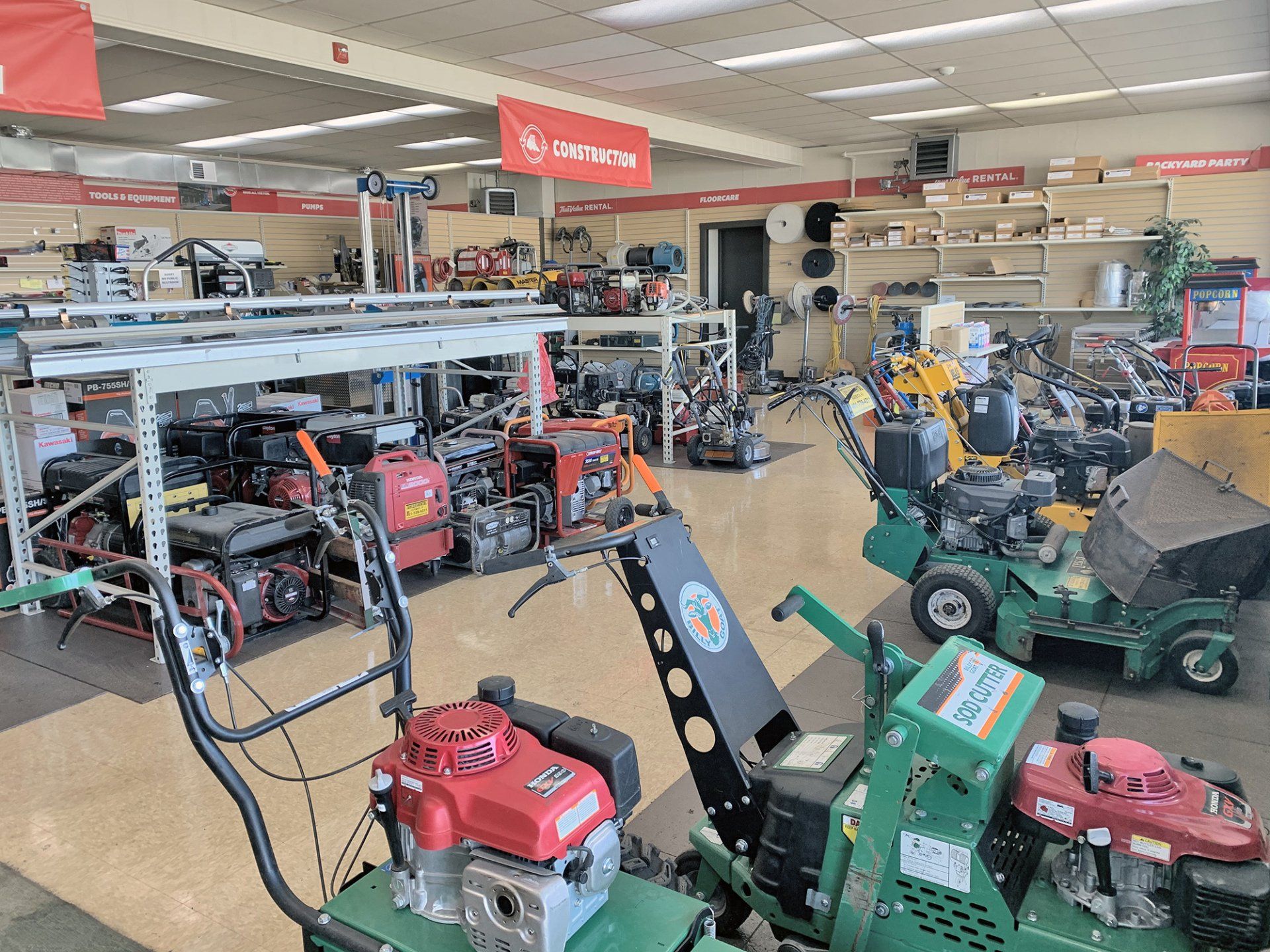 Variety of equipment