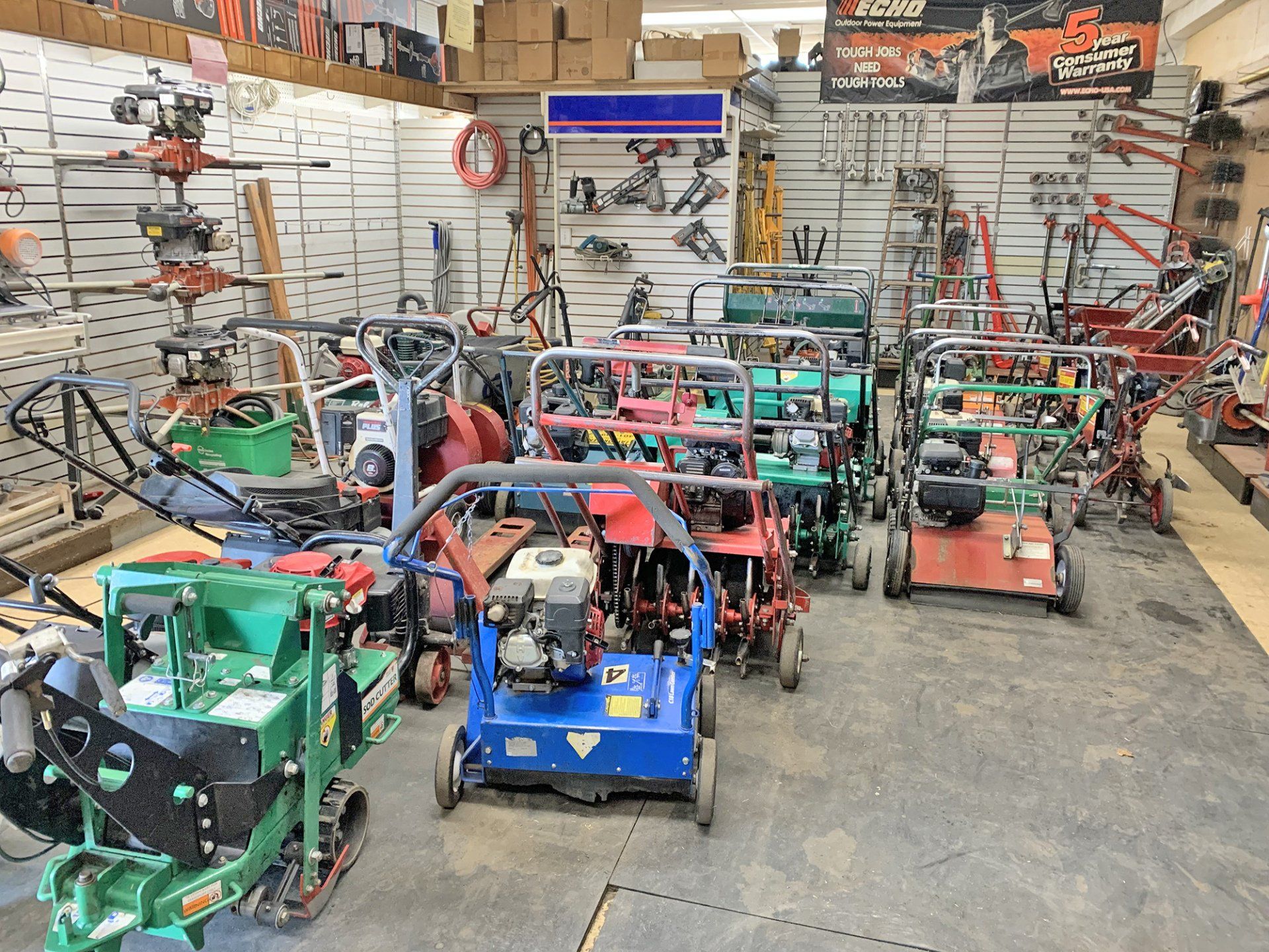 Variety of hand tools and equipment