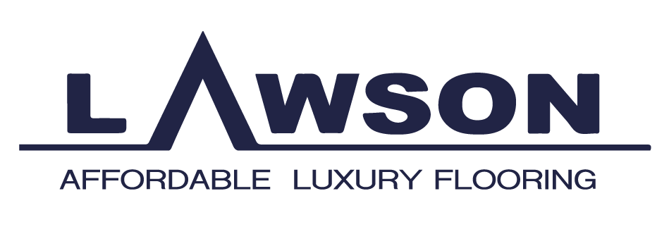 The lawson logo is for affordable luxury flooring.