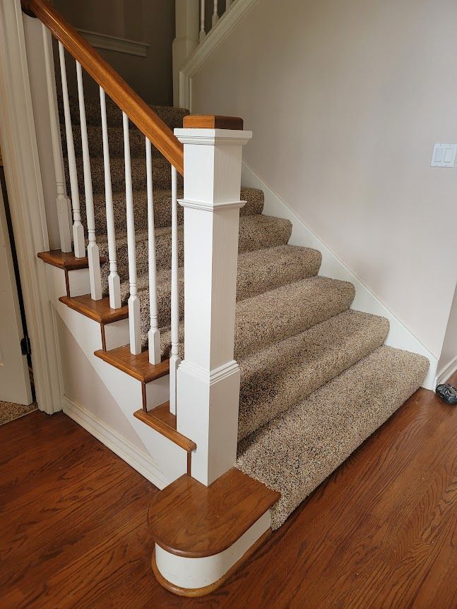 Carpeted staircase
