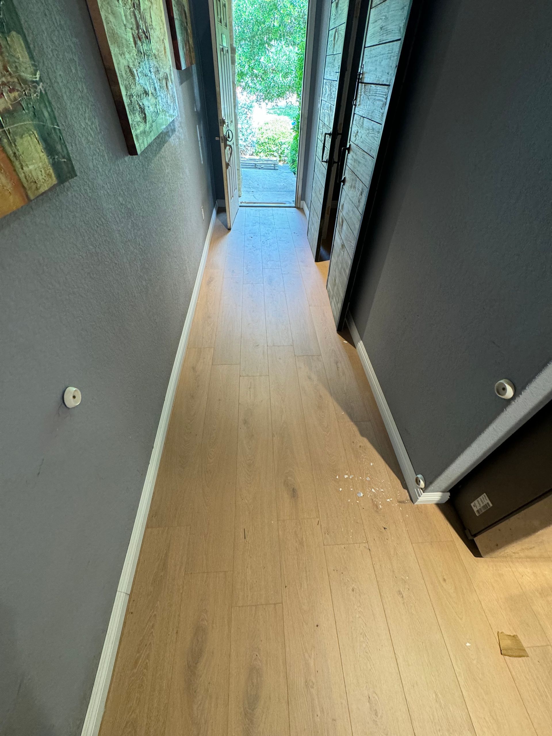 Hallway with LVP flooring