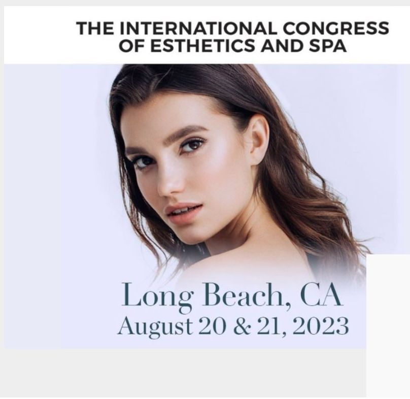 A poster for the international congress of esthetics and spa