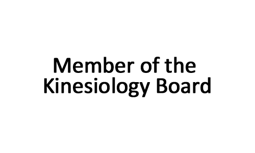 Member of the Kinesiology Board logo