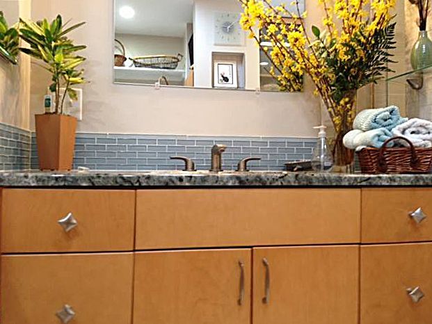 Bathroom remodel cabinet