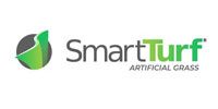 A smart turf artificial grass logo on a white background.