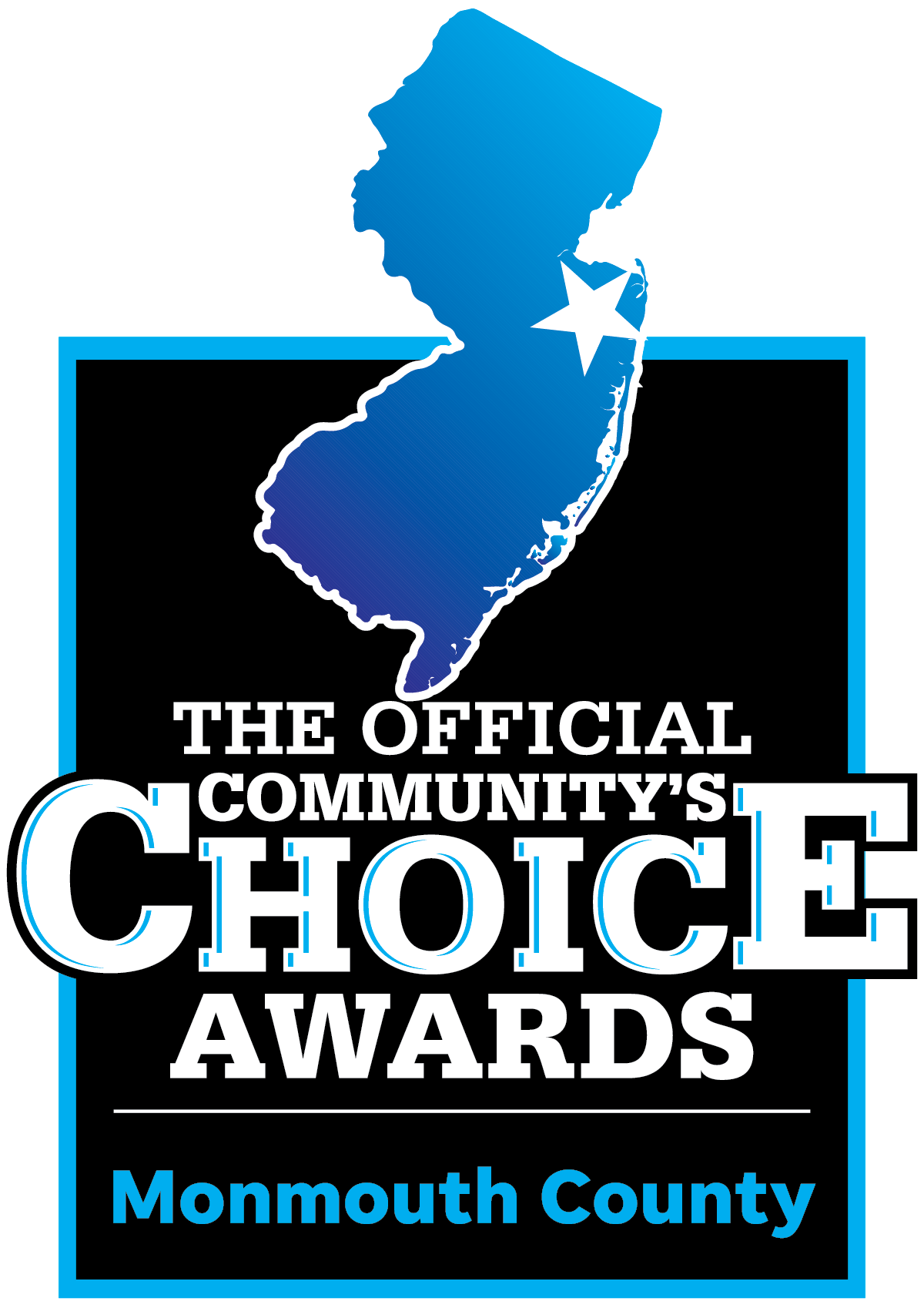 Official Community's Choice Awards logo for Monmouth County