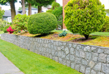 Retaining walls and hardscaping