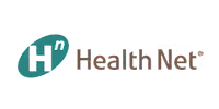 The health net logo is on a white background.