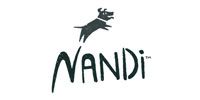 A black logo showing a leaping dog above the stylized, handwritten-style text