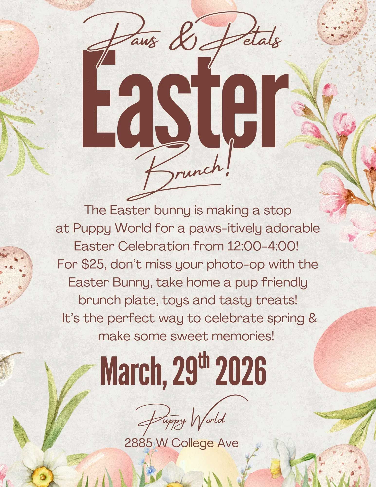 Event flyer for