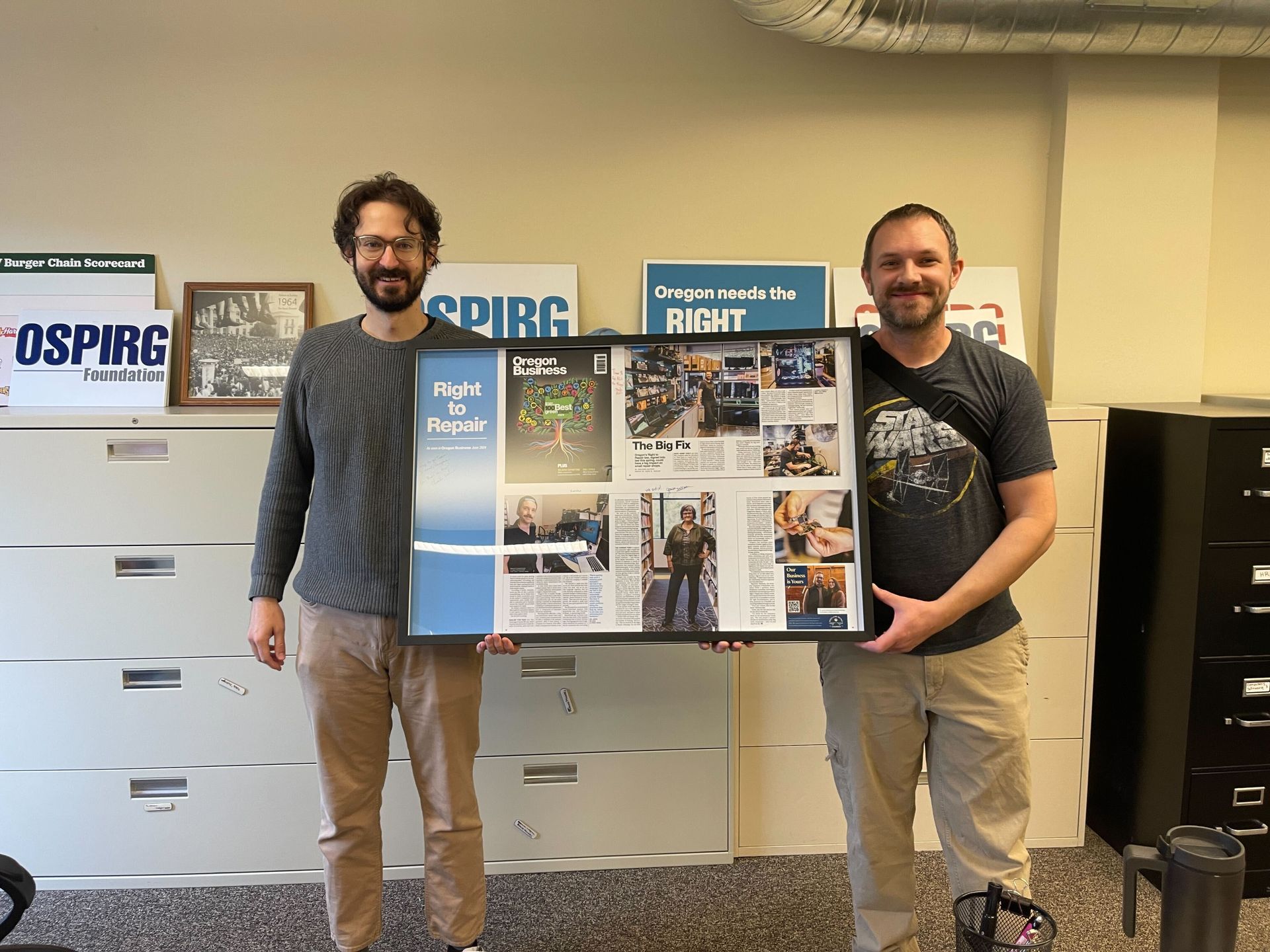 Brainwave Computers two guys holding article