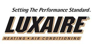 Luxaire logo with text: 
