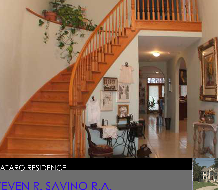 Stairs in living room