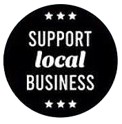support local business badge