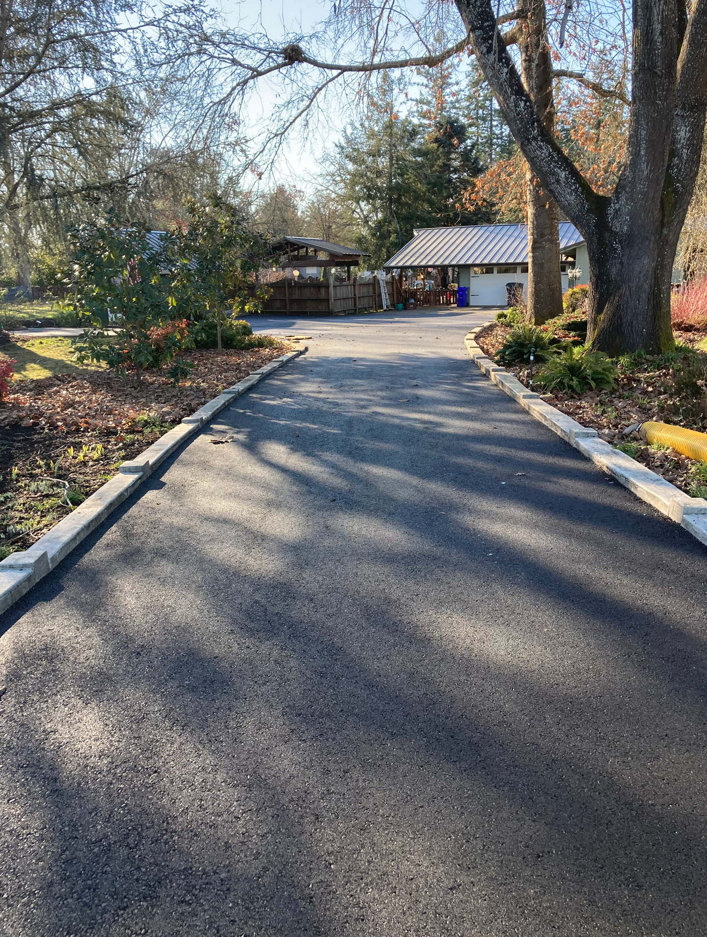 Driveway asphalt paving