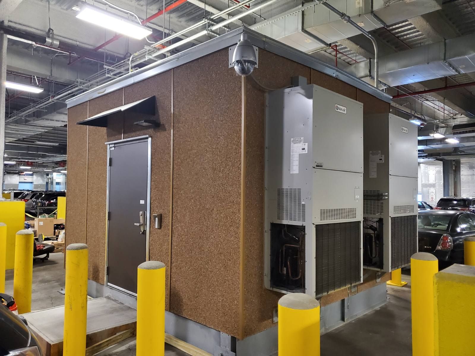 A building with a lot of electrical equipment inside of it