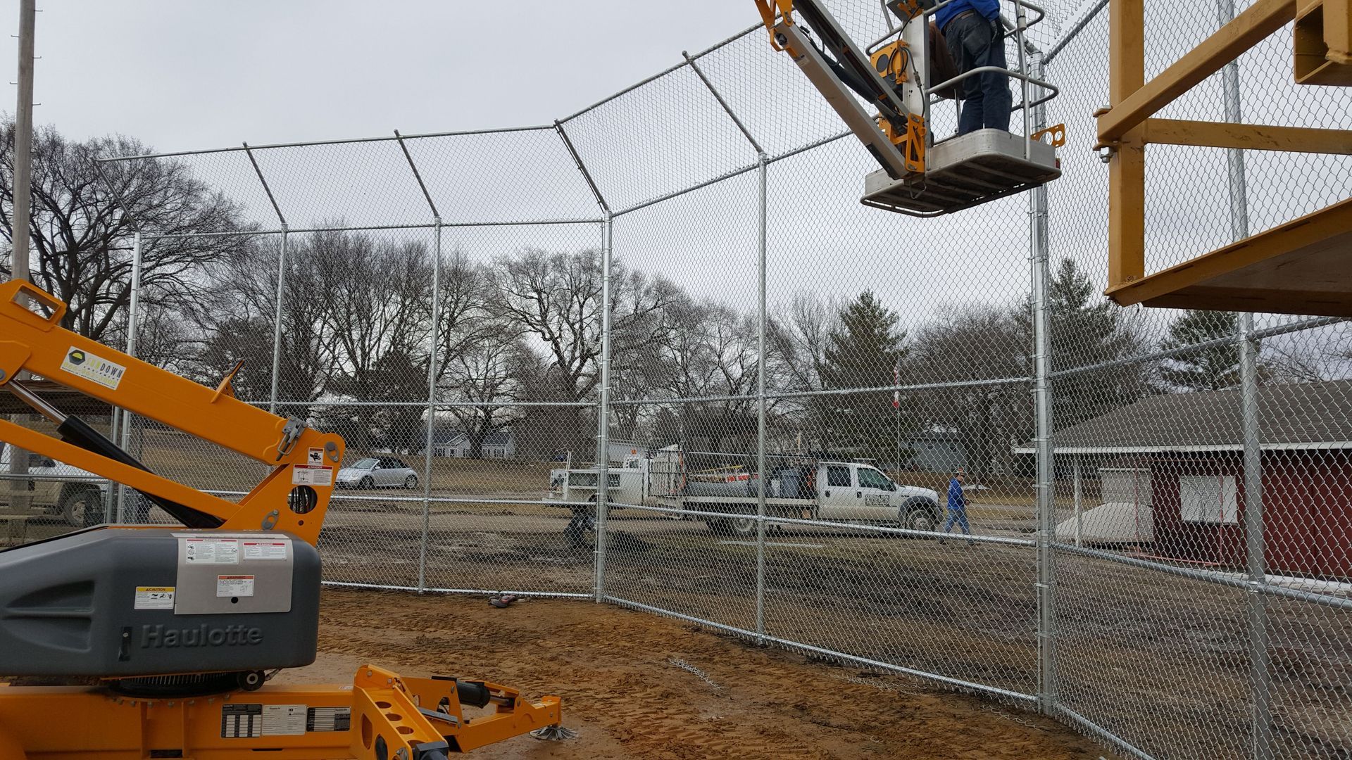 Backstop-baseball-little league-Jewell, Iowa