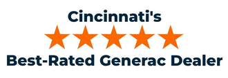 Best-rated Cincinnati Generac automatic standby generator with five orange stars