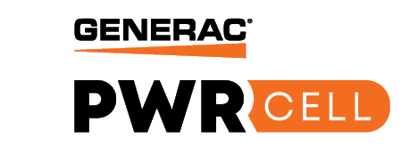 Generac PWRcell logo in black, orange, and white