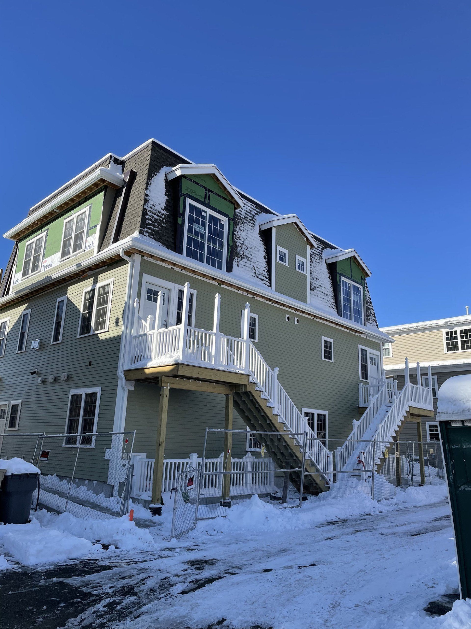 ice covered with house