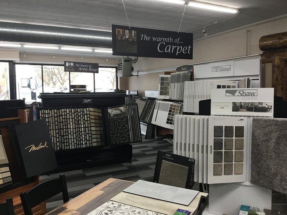 Hank's Quality Flooring products display