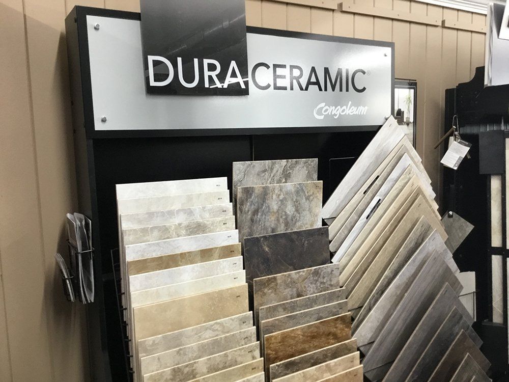 Hank's Quality Flooring products display
