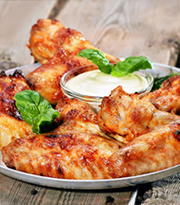 Baked chicken wings